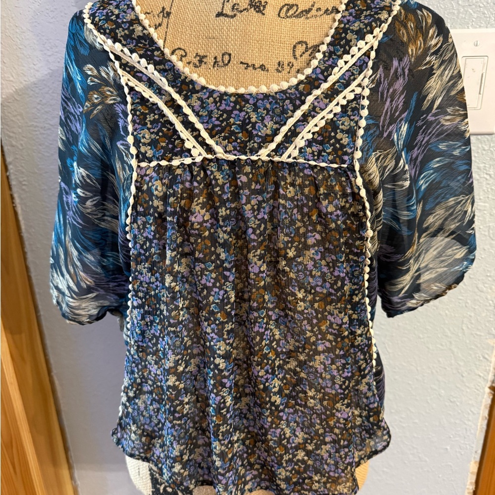 Xhilaration Multicolor Floral Blouse